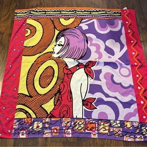 Colorful Graphic Print Scarf